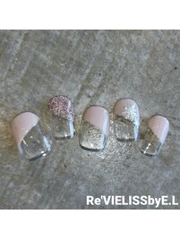 冬のフラッシュネイル