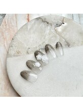 エトワールビューティー(ETOILE BEAUTY)/ラメグラデーション/バラネイル