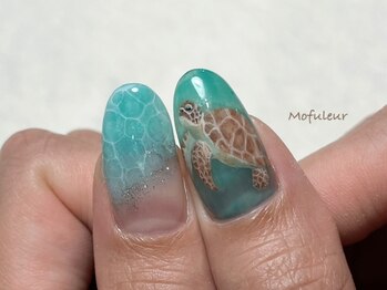 モフルール(Mofuleur)/動物アート・ウミガメ