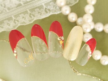 シューズネイルプロデュース/斜めフレンチデザイン