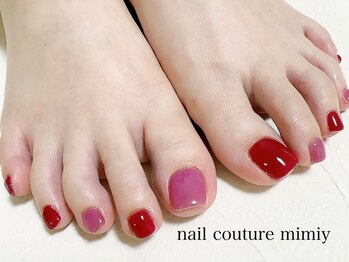 ミミィー(mimiy)/ビビッドフットネイル☆
