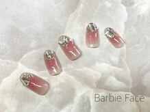 バービーフェイス 恵比寿(Barbie Face)/チークストーンネイル