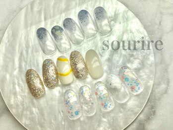 スリール(sourire by PRESS NAIL&EYELASH)の写真/[写真:¥4900]完全定額制・時短サロン◆カラー変更可◎なのでアートは無限大！オフ込シンプルアート¥4900！