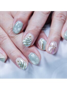 瑠璃(RURI)/クリスマス☆持ち込みネイル