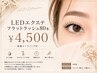 【付け足しLEDエクステ】フラットラッシュ80本￥4500☆束感コーティング付