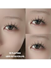 アスピーアイラッシュ(Aspii eyelash)/Wフラット100束