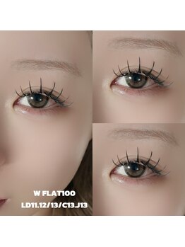 アスピーアイラッシュ(Aspii eyelash)/Wフラット100束