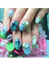 ネイルサロンラメール(La Mer)/チェックネイル
