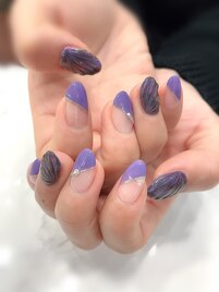 フレンチネイル/ぷっくり/夏