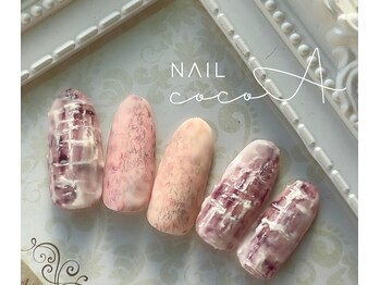 ココア(cocoA)/ツイードネイル