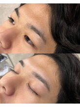 バーバーミキ 塚本(BARBER MIKI)/ストレート/大阪眉ワックス