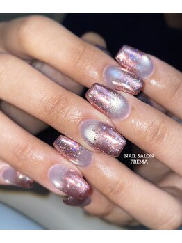 プレマ(PREMA)の写真/爪が折れてしまった、形が悪い…。そんな爪のお悩みは長さだしで解消♪ワンホン、韓国系デザインもあり★