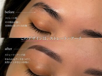 アイブロウドット 名古屋駅前(i)/美眉スタイリングBefore→After