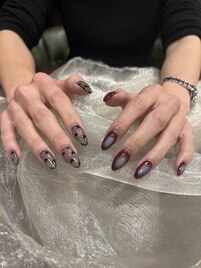 バレンタインネイル