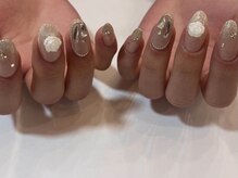 アイネイルズ 天神今泉店(I-nails)/【kanako.m】ホワイトバレエコア