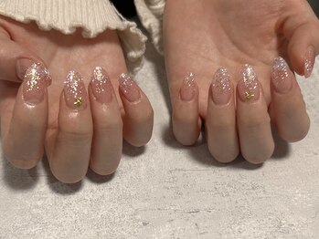 ひまりネイル(ひまりnail)/長さだし◇ラメグラ