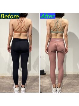 エボ パーソナルトレーニングジム 泉店(E.V.O)/くびれからお尻にかけてのライン