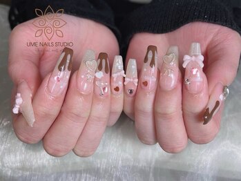 ウメネイルスタジオ(UME NAIL STUDIO)/* 長 さだしやり放題×つけ放題
