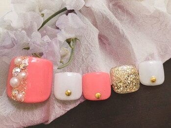 ネイルアンドアイラッシュ ボネール 銀座店(lash Bounail)/エレ フット 9980円