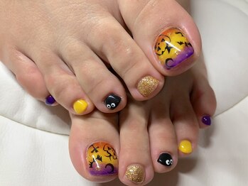 ファンシーローラ(Fancy Rola)/ハロウィンフットネイル