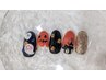 【新規/当店オフ30日以内無料】　ハロウィンネイルネイル¥6500