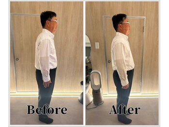 整体ラルース 中目黒(LALUZ)/40代 男性 巻き肩、猫背改善