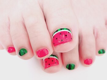 カノンネイル(canon.nail)/美味しそうなスイカ