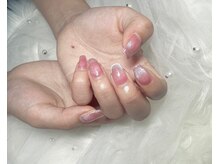 ジェー エス シー ネイル(J.S.C.nail)/マグネットフレンチ/上品ネイル