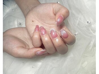 ジェー エス シー ネイル(J.S.C.nail)/マグネットフレンチ/上品ネイル