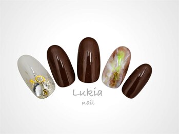 モカブラウン☆アートネイル