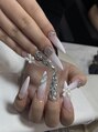ユキネイル(Yuki nail) 長さだし+立体ネイル