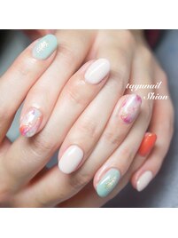 ニュアンスカラフルネイル