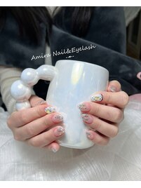 チーク&ハートネイル