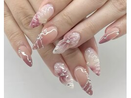 #ちゅるんネイル　#韓国ネイル