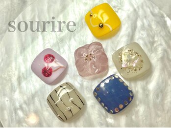 スリール(sourire by PRESS NAIL&EYELASH)の写真/[写真:¥6900]毎回同価格!オフ込定額コ-ス¥5900～!選べるサンプル100種類以上!賢くリーズナブルにキレイに☆