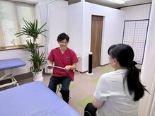 筋膜カッパ整体院 台原店の雰囲気(白を基調とした清潔感ある空間)