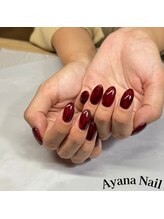 リファインネイル(refinenail)/ボルドーワンカラー/フィルイン