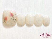 ネイルサロン アビー 宮益坂店(abbie)/ホワイトチューリップ[FA]¥9900