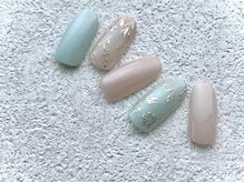 メルジュネイル用賀(Melju Nail)/ミラーフラワー