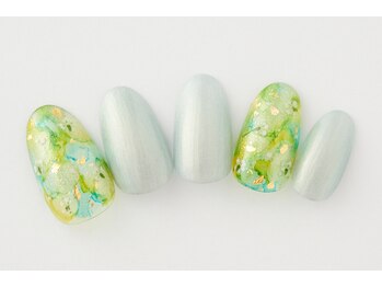 アトリエプラスエヌ(Atelier+N)/【シンプル】爽やかインク押し花