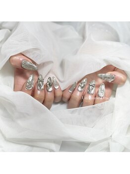 アン ジョーヌドラゴ/【自爪ネイル】シルバーネイル