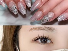 ネイル＆まつ毛の同時施術可能なサロン似合わせデザイン◎