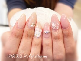 ぷっくりｘリングｘフラワー
