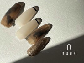 べっ甲ニュアンスネイル