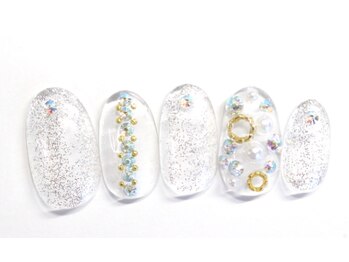 ネイルサロン アテナ(Athena)/持ち込みアート/クリアネイル