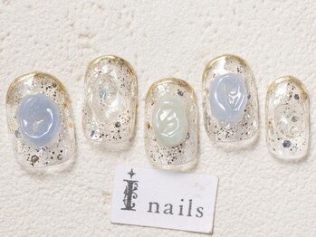 アイネイルズ 渋谷店(I nails)/クリアラメぷっくり