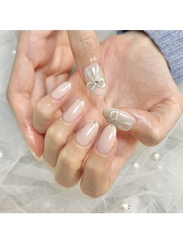 ライズプラス(Raize+)/春ぷくぷくリボンネイル