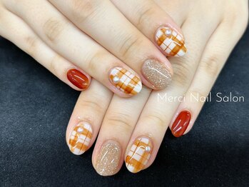 メルシー(Merci)/チェックネイル