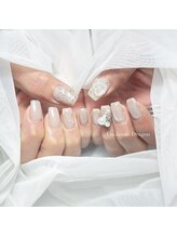 アン ジョーヌドラゴ/【自爪ネイル】ホワイトネイル