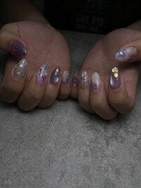 紫陽花ネイル